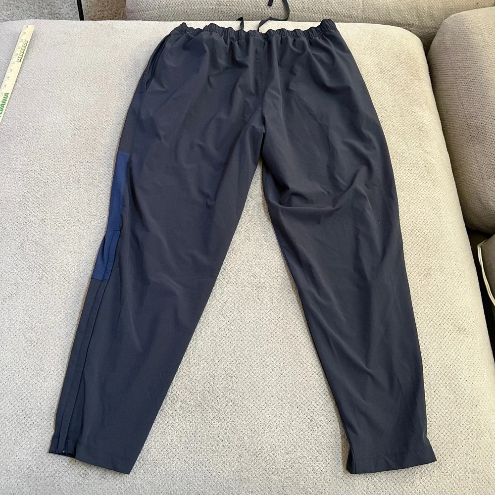 Jordan Michigan Wolverines Football Team Issued Track Pants Navy Blue XL